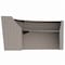 Linea Italia Curved Reception Desk with Counter, 2 Units, 124 inW x 49 inD, Ash ZUD296 - alternate 4